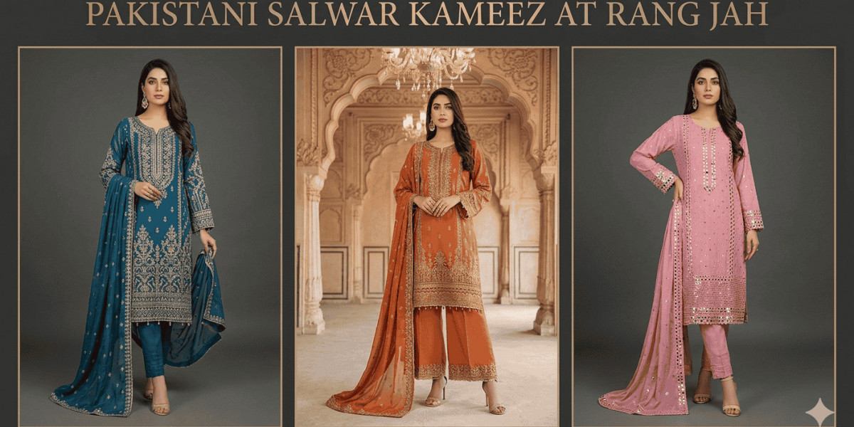 Style Your Wardrobe with Pakistani Salwar Kameez at Rang Jah