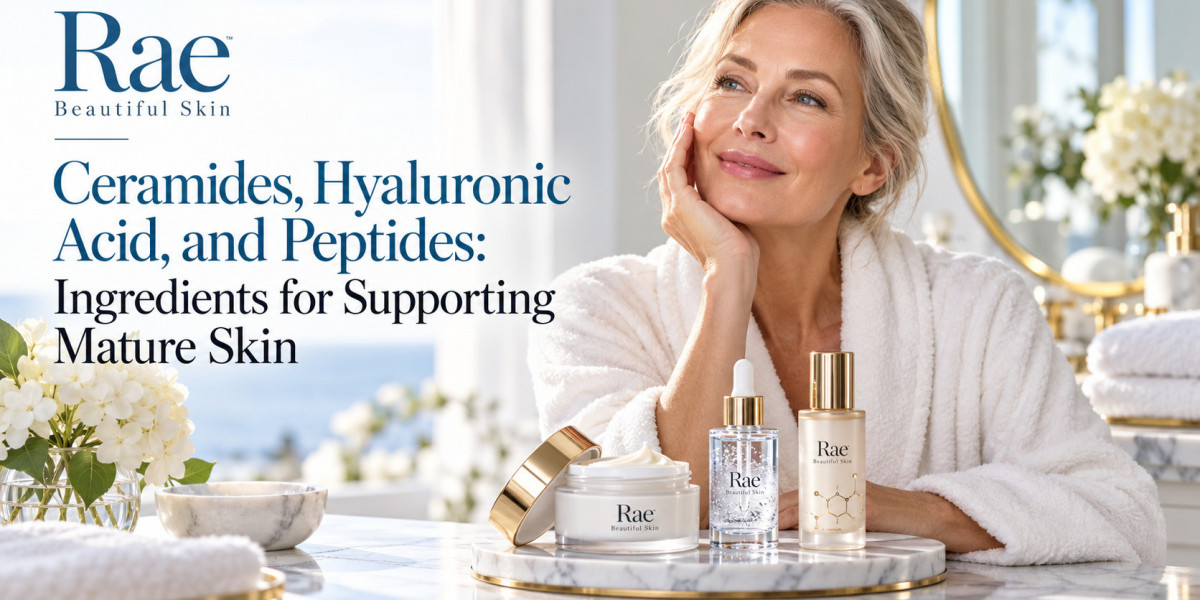 Ceramides, Hyaluronic Acid, and Peptides: Ingredients for Supporting Mature Skin